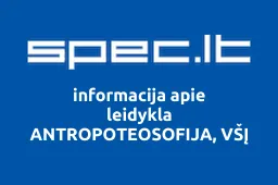 leidykla ANTROPOTEOSOFIJA, VŠĮ | spec.lt