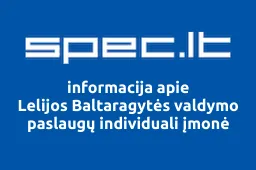 Lelijos Baltaragytės valdymo paslaugų individuali įmonė iliustracija