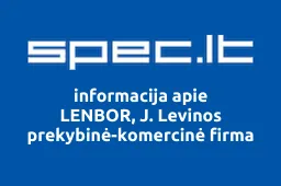 LENBOR, J. Levinos prekybinė-komercinė firma | spec.lt