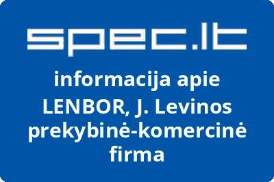LENBOR, J. Levinos prekybinė-komercinė firma