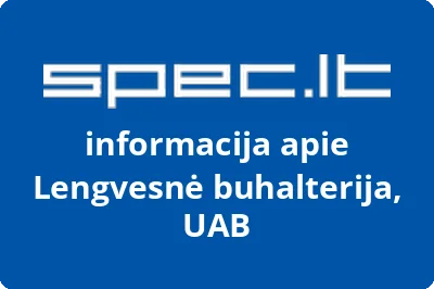 Lengvesnė buhalterija, UAB | spec.lt