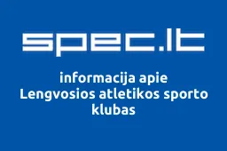 Lengvosios atletikos sporto klubas | spec.lt