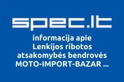 Lenkijos ribotos atsakomybės bendrovės MOTO-IMPORT-BAZAR atstovybė iliustracija