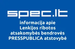 Lenkijos ribotos atsakomybės bendrovės PRESSPUBLICA atstovybė iliustracija