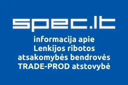 Lenkijos ribotos atsakomybės bendrovės TRADE-PROD atstovybė iliustracija