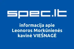 Leonoros Morkūnienės kavinė VIEŠNAGĖ | spec.lt