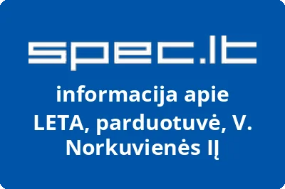 LETA, parduotuvė, V. Norkuvienės, IĮ