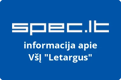 Letargus, VŠĮ | spec.lt