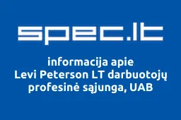 Levi Peterson LT darbuotojų profesinė sąjunga, UAB iliustracija