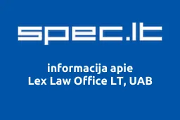 Lex Law Office LT, UAB iliustracija