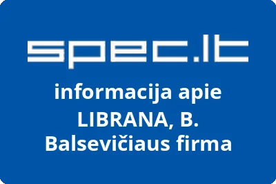 LIBRANA, B. Balsevičiaus firma