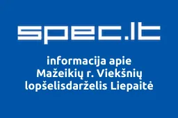 Mažeikių r. Viekšnių lopšelisdarželis Liepaitė iliustracija