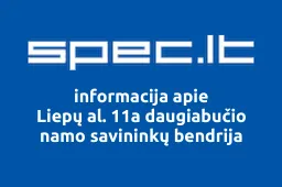 Liepų al. 11a daugiabučio namo savininkų bendrija | spec.lt
