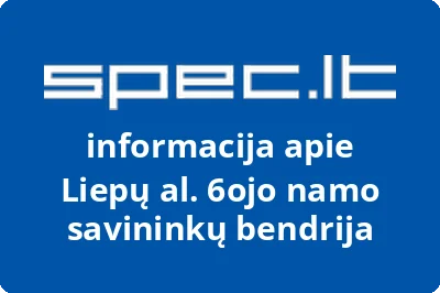Liepų al. 6ojo namo savininkų bendrija | spec.lt