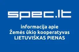 Žemės ūkio kooperatyvas LIETUVIŠKAS PIENAS | spec.lt