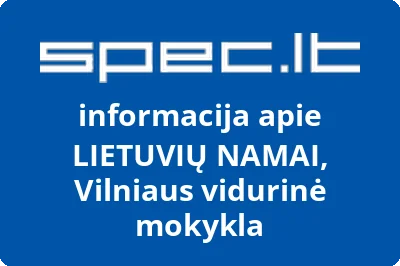 LIETUVIŲ NAMAI, Vilniaus vidurinė mokykla