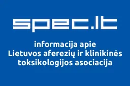 Lietuvos aferezių ir klinikinės toksikologijos asociacija | spec.lt