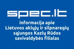 Lietuvos aklųjų ir silpnaregių sąjungos Kazlų Rūdos savivaldybės filialas | spec.lt