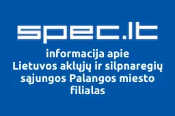 Lietuvos aklųjų ir silpnaregių sąjungos Palangos miesto filialas iliustracija