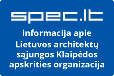 Lietuvos architektų sąjungos Klaipėdos apskrities organizacija