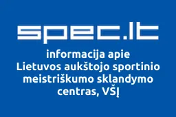 Lietuvos aukštojo sportinio meistriškumo sklandymo centras, VŠĮ | spec.lt