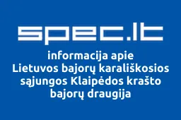 Lietuvos bajorų karališkosios sąjungos Klaipėdos krašto bajorų draugija iliustracija