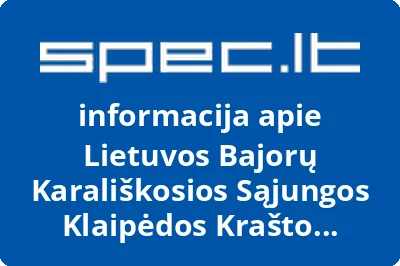 Lietuvos bajorų karališkosios sąjungos Klaipėdos krašto bajorų draugija