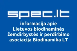 Lietuvos biodinaminės žemdirbystės ir perdirbimo asociacija Biodinamika LT | spec.lt
