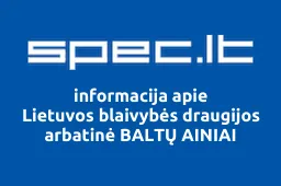Lietuvos blaivybės draugijos arbatinė BALTŲ AINIAI iliustracija