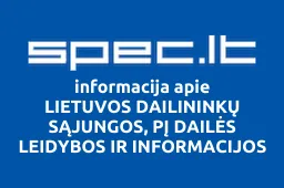 LIETUVOS DAILININKŲ SĄJUNGOS, PĮ DAILĖS LEIDYBOS IR INFORMACIJOS CENTRAS iliustracija