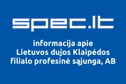 Lietuvos dujos Klaipėdos filialo profesinė sąjunga, AB | spec.lt