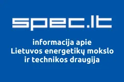 Lietuvos energetikų mokslo ir technikos draugija | spec.lt