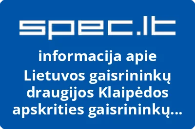 Lietuvos gaisrininkų draugijos Klaipėdos apskrities gaisrininkų draugija