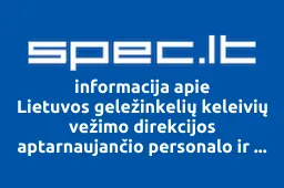 Lietuvos geležinkelių keleivių vežimo direkcijos aptarnaujančio personalo ir kitų darbuotojų profesinė sąjunga | spec.lt