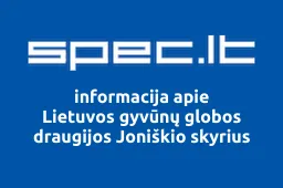 Lietuvos gyvūnų globos draugijos Joniškio skyrius | spec.lt