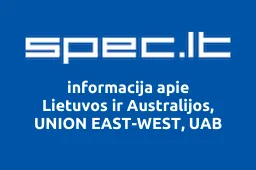 Lietuvos ir Australijos, UNION EAST-WEST, UAB | spec.lt