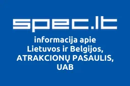 Lietuvos ir Belgijos, ATRAKCIONŲ PASAULIS, UAB iliustracija
