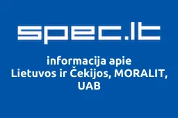 Lietuvos ir Čekijos, MORALIT, UAB | spec.lt