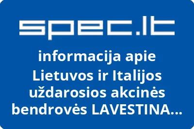 Lietuvos ir Italijos uždarosios akcinės bendrovės LAVESTINA Marijampolės filialas
