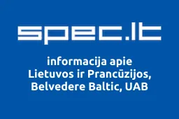 Lietuvos ir Prancūzijos, Belvedere Baltic, UAB | spec.lt