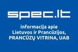 Lietuvos ir Prancūzijos, PRANCŪZŲ VITRINA, UAB iliustracija
