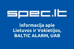 Lietuvos ir Vokietijos, BALTIC ALARM, UAB | spec.lt