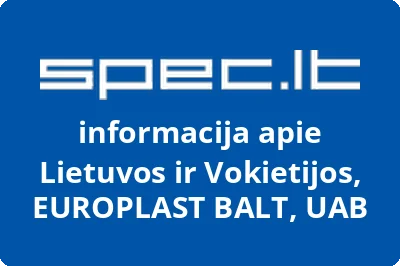 Lietuvos ir Vokietijos, EUROPLAST BALT, UAB
