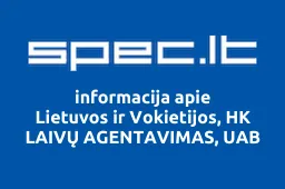 Lietuvos ir Vokietijos, HK LAIVŲ AGENTAVIMAS, UAB | spec.lt