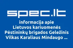 Lietuvos kariuomenės Pėstininkų brigados Geležinis Vilkas Karaliaus Mindaugo husarų batalionas iliustracija