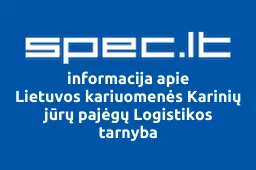 Lietuvos kariuomenės Karinių jūrų pajėgų Logistikos tarnyba | spec.lt