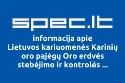 Lietuvos kariuomenės Karinių oro pajėgų Oro erdvės stebėjimo ir kontrolės valdyba | spec.lt