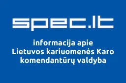 Lietuvos kariuomenės Karo komendantūrų valdyba iliustracija
