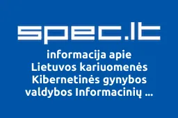 Lietuvos kariuomenės Kibernetinės gynybos valdybos Informacinių technologijų tarnyba | spec.lt