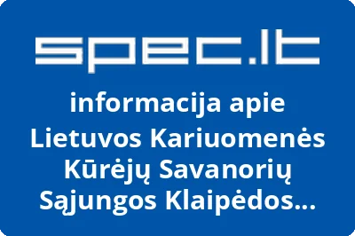 Lietuvos kariuomenės kūrėjų savanorių sąjungos Klaipėdos apskrities skyrius